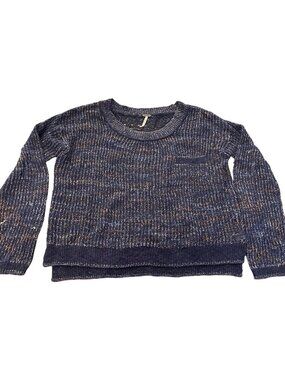 Free People Multicolor Knit Sweater long sleeve relaxed fit Size Small